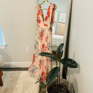 Spring/summer floral maxi dress